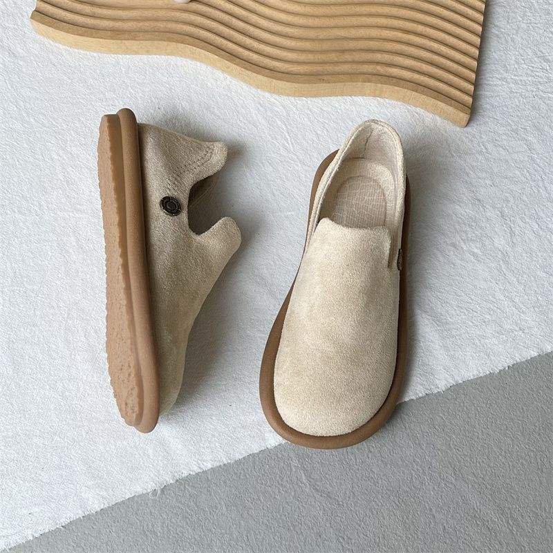 Artistic Mori Style Birkenstock Soft Sole Loafers 2025 Spring New Suede Casual Shoes Flat Mules - Image 2